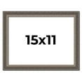 thumbnail image 1 of 15x11 Frame Silver Real Wood Picture Frame Width 1.25 Inches | Interior Frame Depth 0.5 Inches |, 1 of 8
