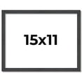 thumbnail image 1 of 15x11 Rustic Brown Real Wood Picture Frame Width 0.75 inches | Interior Frame Depth 0.5 inches |, 1 of 8