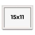 thumbnail image 1 of 15x11 Shadow Box Silver Brushed Striped Display Frame | 1.625 Inches Deep | 1 Inch Moulding Width |, 1 of 8