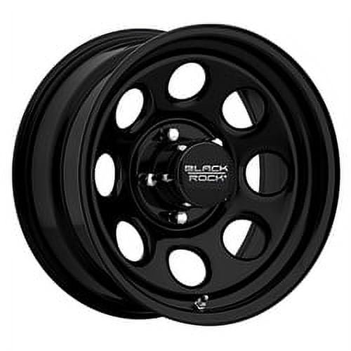 15x12 Black Rock 997B Soft 8 Matte Black Wheel 5x4.5 (-64mm)