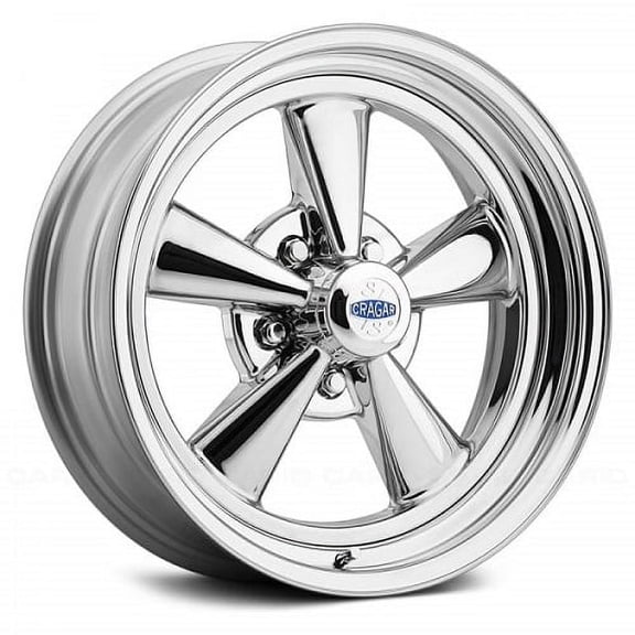 15x12 Cragar 61C S/S Chrome 2-Piece Composite Wheel 5x4.5 (-51mm)