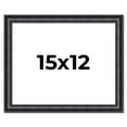 thumbnail image 1 of 15x12 Frame Black Real Wood Picture Frame Width 1.25 inches | Interior Frame Depth 0.5 inches |, 1 of 8