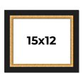 thumbnail image 1 of 15x12 Frame Gold Real Wood Picture Frame Width 2.25 Inches | Interior Frame Depth 0.5 Inches |, 1 of 8
