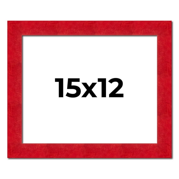 15x12 Frame Red Burl Solid Wood Picture Frame Width 1.75 Inches | Interior Frame Depth 0.5 Inches |