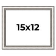 thumbnail image 1 of 15x12 Frame Silver Real Wood Picture Frame Width 1.25 Inches | Interior Frame Depth 0.5 Inches |, 1 of 8
