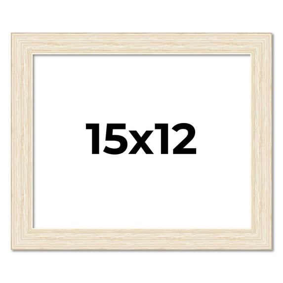 15x12 Frame White Real Wood Picture Frame Width 1.5 inches | Interior Frame Depth 0.5 inches | Barn