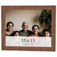 thumbnail image 1 of 15x13 Frame Brown Farmhouse Solid Wood Picture Frame Width 1.5 Inches | Interior Frame Depth 0.5, 1 of 8