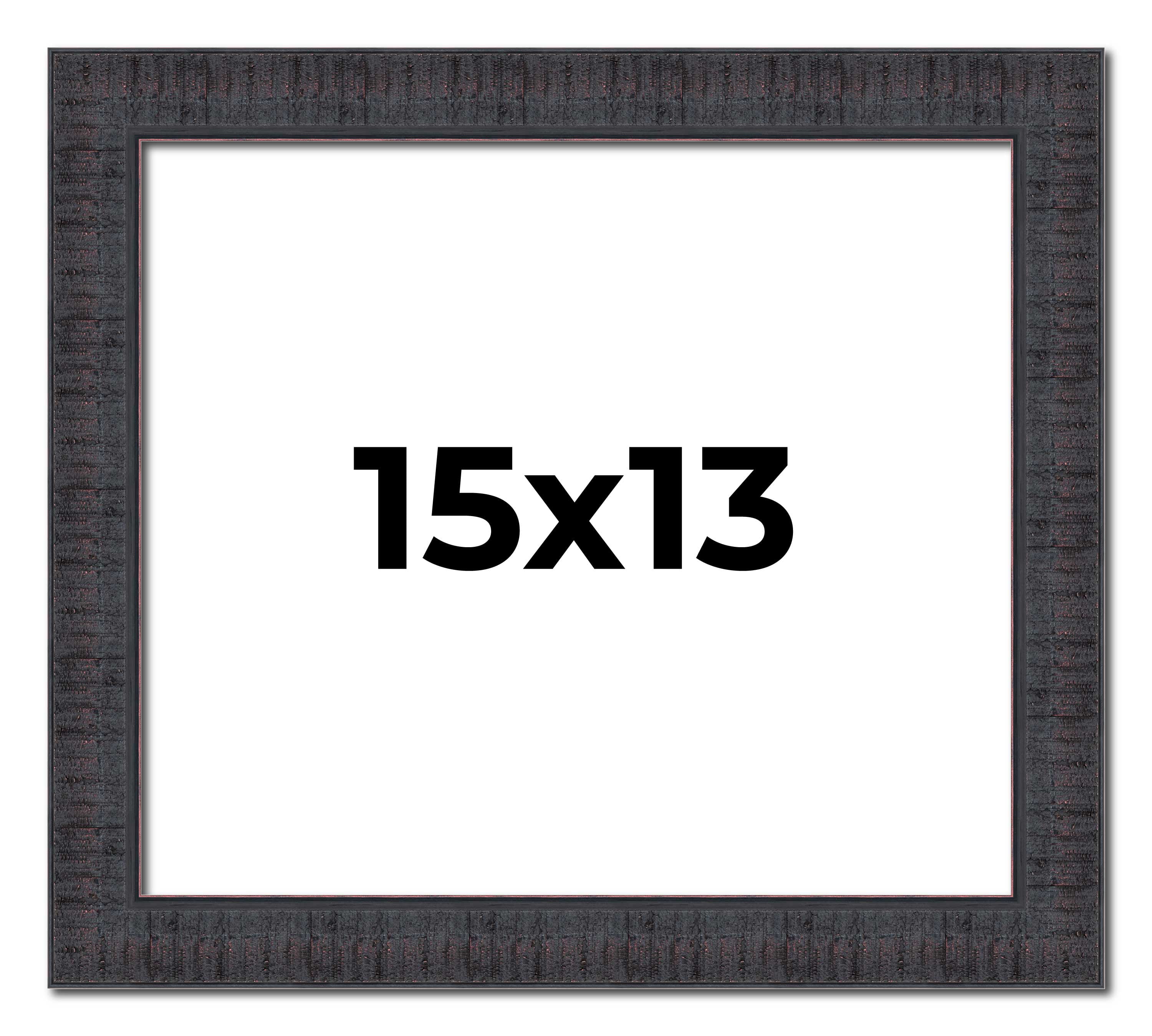 14x13 Frame 15x13 Frame Brown Rustic Solid Wood Picture Frame 1.5 Inches Wide ...