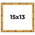 thumbnail image 1 of 15x13 Frame Gold Bamboo Solid Wood Picture Frame | 1 Inch Moulding Width | Interior Frame Depth, 1 of 8