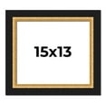 thumbnail image 1 of 15x13 Frame Gold Real Wood Picture Frame Width 2.25 Inches | Interior Frame Depth 0.5 Inches |, 1 of 8