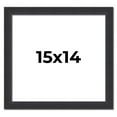 thumbnail image 1 of 15x14 Frame Black Real Wood Picture Frame Width 1.25 Inches | Interior Frame Depth 0.5 Inches |, 1 of 8