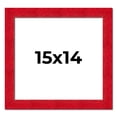 thumbnail image 1 of 15x14 Frame Red Burl Solid Wood Picture Frame Width 1.75 Inches | Interior Frame Depth 0.5 Inches |, 1 of 8