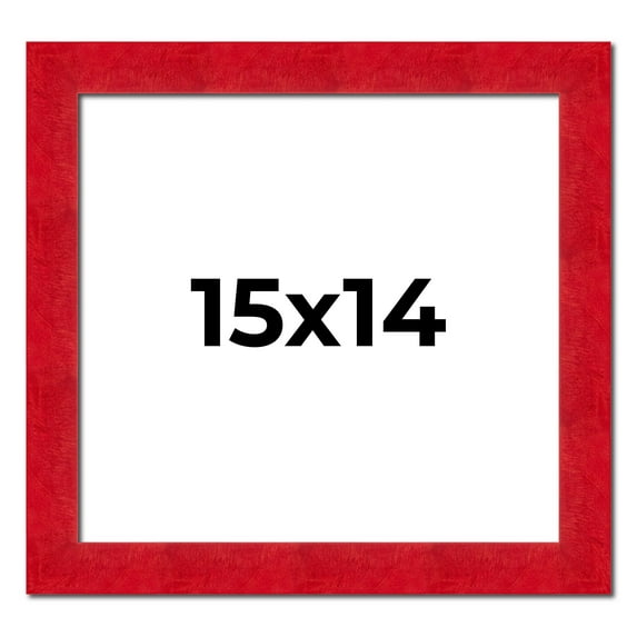 15x14 Frame Red Burl Solid Wood Picture Frame Width 1.75 Inches | Interior Frame Depth 0.5 Inches |