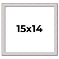thumbnail image 1 of 15x14 Frame Silver Inner Slope Bevel Picture Frame | 1 Inch Moulding Width | 0.75 Inch Rabbet Depth, 1 of 8