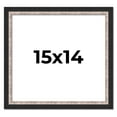 thumbnail image 1 of 15x14 Frame Silver Real Wood Picture Frame Width 1.25 Inches | Interior Frame Depth 0.75 Inches |, 1 of 8