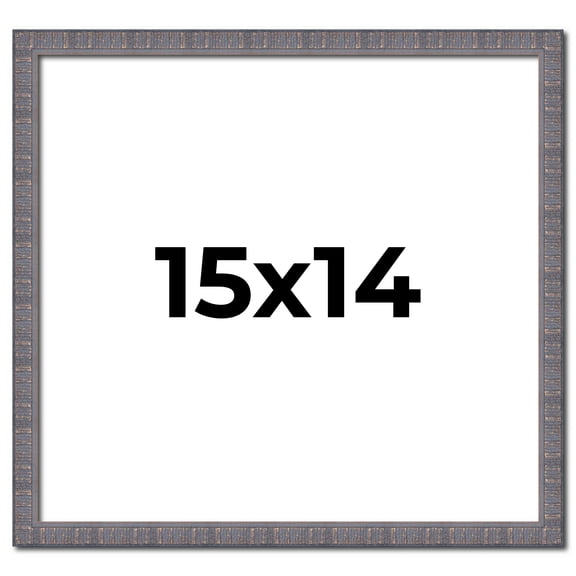 15x14 Frame Slate Blue Distressed Rustic Solid Wood Picture Frame | 0.75 Inch Moulding Width |