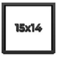 thumbnail image 1 of 15x14 Shadow Box Frame Black | 1 inches Deep Real Wood Contemporary Shadowbox Display Frame | UV, 1 of 8