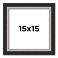 thumbnail image 1 of 15x15 Frame Black Real Wood Picture Frame Width 2.25 Inches | Interior Frame Depth 0.5 Inches |, 1 of 8