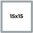 thumbnail image 1 of 15x15 Frame Blue Scuffed Farm Board Solid Wood Picture Frame Width 0.75 Inches | Interior Depth 0.5, 1 of 8