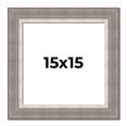 thumbnail image 1 of 15x15 Frame Grey Real Wood Picture Frame Width 2.75 Inches | Interior Frame Depth 0.5 Inches |, 1 of 8