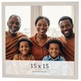 thumbnail image 1 of 15x15 Frame White Wheat Solid Wood Picture Frame | Moulding Width 0.75 Inches | Interior Depth 0.5, 1 of 8