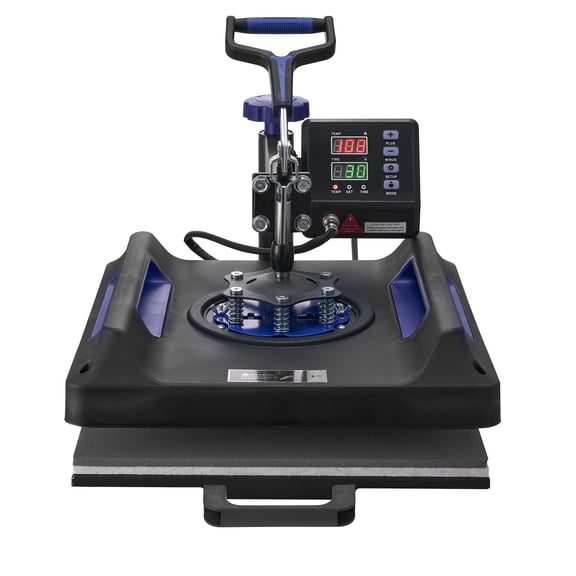 15x15 Inch Heat Press Machine, 8-in-1 Digital T-Shirt Press with Swing Away Design, 30 oz Tumbler&Mug Press Attachment, for Hats, Plates, DIY Crafts