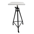 thumbnail image 1 of 15x15 Inch Sculpture Turntable Stand Pottery Sculpture Rotary Lifting Table 35-45in Lifting Range White, 1 of 5