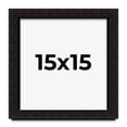 thumbnail image 1 of 15x15 Shadow Box Black Solid Wood Display Picture Frame | 1 Inch Rabbet Depth | | 1.375 Inch, 1 of 4