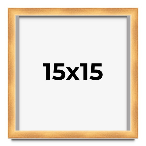15x15 Shadow Box Bronze Cross-Brushed Display Frame | 1.625 Inches Deep Solid Wood | UV Resistant