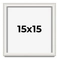 thumbnail image 1 of 15x15 Shadow Box Silver Brushed Striped Display Frame | 1.625 Inches Deep | 1 Inch Moulding Width |, 1 of 8