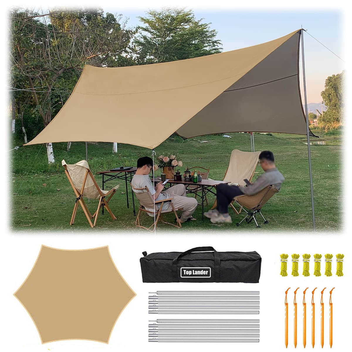 Large clearance camping tarp