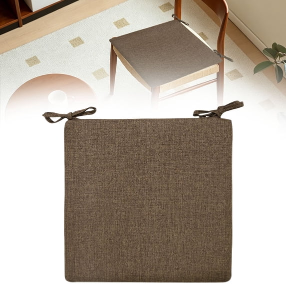 15x15in Outdoor Chair Seat Cushion, Thick Padded Patio Dining Chair Cushion, Non-Slip, Assorted Colors