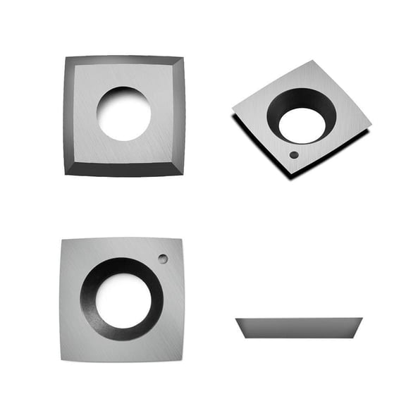 15x15x2.5mm Carbide Insert Knife for Carbatec Helical Cutterhead Jointers & Thicknessers, Radius 100, 4-Edge(100pcs)