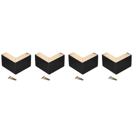 15x15x5x10cm Table Legs, 4 Pcs L-Shaped Foldable Hairpin Furniture Legs, Supports up to 330 lbs, for Raising Tables Desks