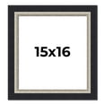 thumbnail image 1 of 15x16 Frame Black Real Wood Picture Frame Width 2.25 Inches | Interior Frame Depth 0.5 Inches |, 1 of 8