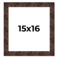 thumbnail image 1 of 15x16 Frame Brown Burl Real Wood Picture Frame Width 1.625 Inches | Interior Frame Depth 0.5 Inches, 1 of 8