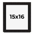 thumbnail image 1 of 15x16 Shadow Box Black Solid Wood Display Picture Frame | 1 Inch Rabbet Depth | | 1.375 Inch, 1 of 4