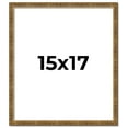 thumbnail image 1 of 15x17 Frame Gold Kingsley Distressed Solid Wood Picture Frame Width 0.75 Inches | Interior Frame, 1 of 8