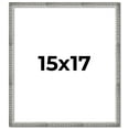thumbnail image 1 of 15x17 Frame Silver Grey Distressed Solid Wood Picture Frame | 0.75 Inch Moulding Width | Interior, 1 of 8