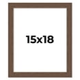 thumbnail image 1 of 15x18 Farmhouse Brown Solid Wood Picture Frame Width 1.5 Inches | Interior Frame Depth 0.5 Inches |, 1 of 8