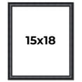 thumbnail image 1 of 15x18 Frame Black Real Wood Picture Frame Width 1.25 inches | Interior Frame Depth 0.5 inches |, 1 of 8