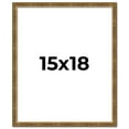 thumbnail image 1 of 15x18 Frame Gold Kingsley Distressed Solid Wood Picture Frame Width 0.75 Inches | Interior Frame, 1 of 8
