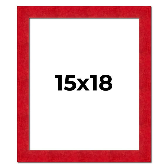 15x18 Frame Red Burl Solid Wood Picture Frame Width 1.75 Inches | Interior Frame Depth 0.5 Inches |