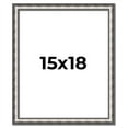 thumbnail image 1 of 15x18 Frame Silver Real Wood Picture Frame Width 1.125 Inches | Interior Frame Depth 0.5 Inches |, 1 of 8