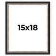 thumbnail image 1 of 15x18 Frame Silver Real Wood Picture Frame Width 1.25 Inches | Interior Frame Depth 0.75 Inches |, 1 of 8