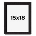 thumbnail image 1 of 15x18 Shadow Box Black Solid Wood Display Picture Frame | 1 Inch Rabbet Depth | | 1.375 Inch, 1 of 4