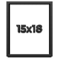 thumbnail image 1 of 15x18 Shadow Box Frame Black | 1 inches Deep Real Wood Contemporary Shadowbox Display Frame | UV, 1 of 8