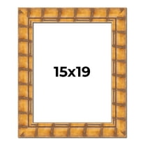 15x19 Frame Beige Real Wood Picture Frame Width 3 inches | Interior Frame Depth 0.5 inches |