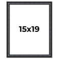 thumbnail image 1 of 15x19 Frame Black Real Wood Picture Frame Width 1.25 inches | Interior Frame Depth 0.5 inches |, 1 of 8
