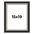 thumbnail image 1 of 15x19 Frame Black Real Wood Picture Frame Width 2.25 Inches | Interior Frame Depth 0.5 Inches |, 1 of 8